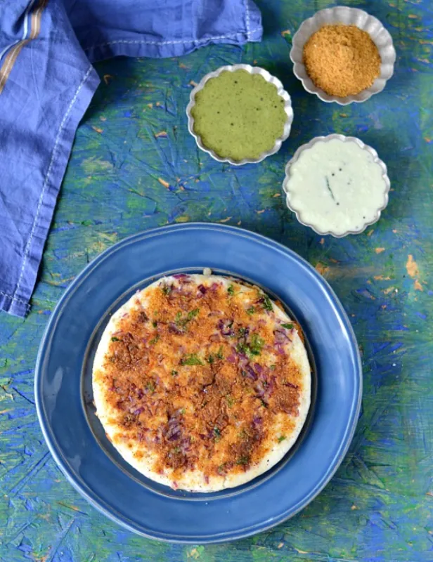 ONION PODI GHEE UTHAPPAM