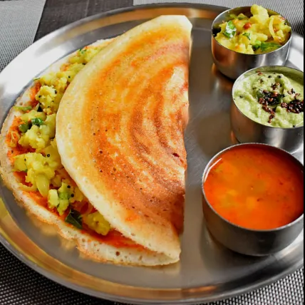 Onion Podi Masala Dosa