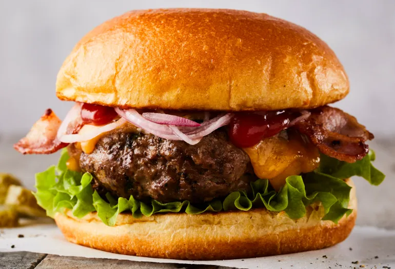 DOUBLE CHI./BEEF BURGER