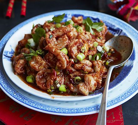 PRAWNS SCHEZWAN
