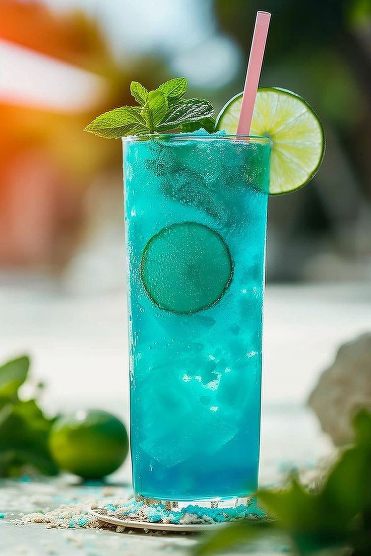 Blue Lagoon Mojito