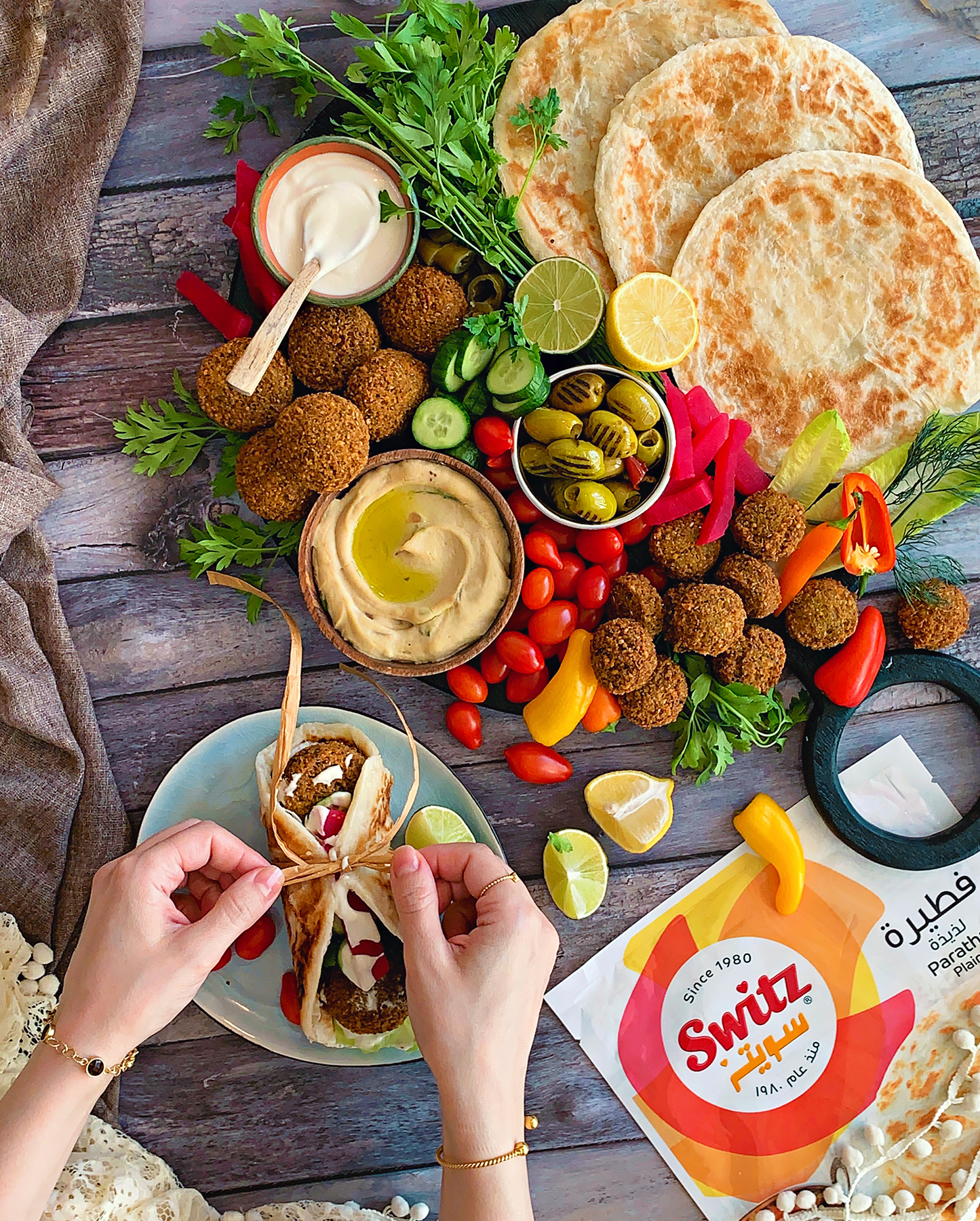 Falafel Paratha