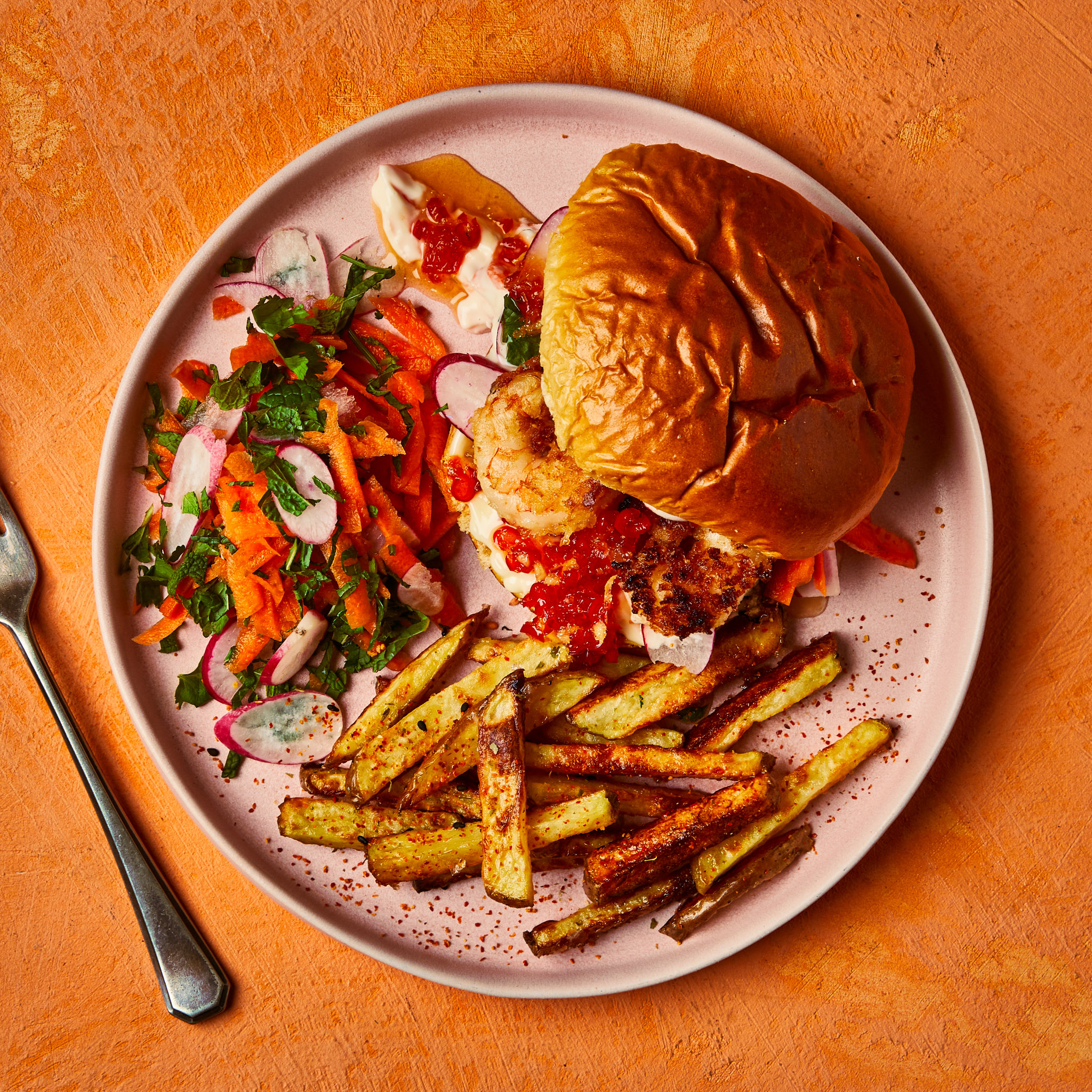 Jumbo Prawns Burger