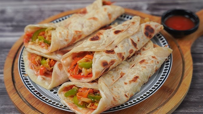 Vegetable Paratha Roll