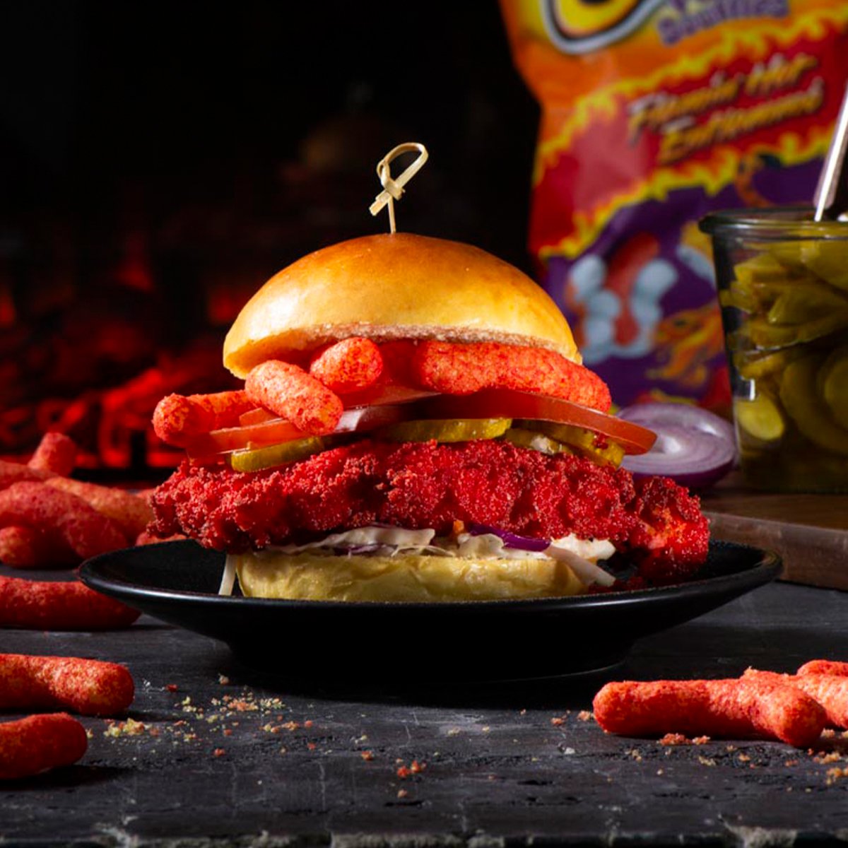 Zinger Cheetos Burger