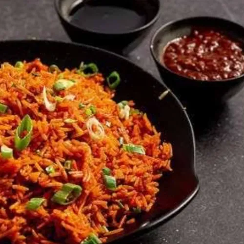 Prawns Schezwan F/Rice (أرز مقلي شيزوان روبيان)