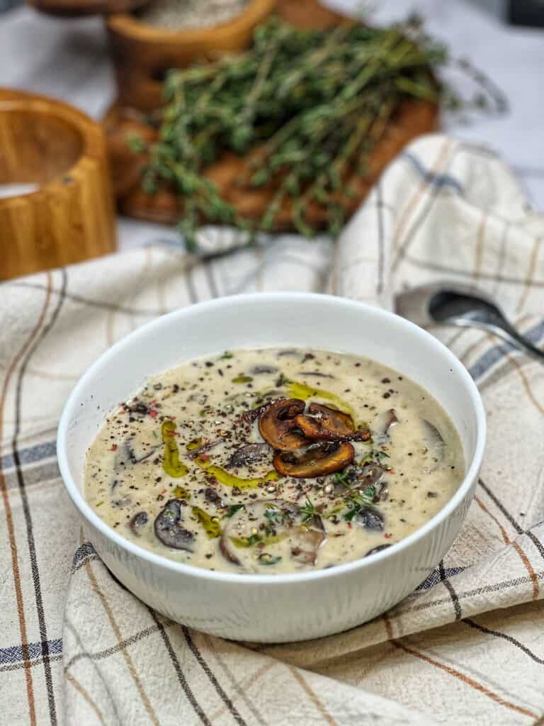 Black Pepper Mushroom Soup