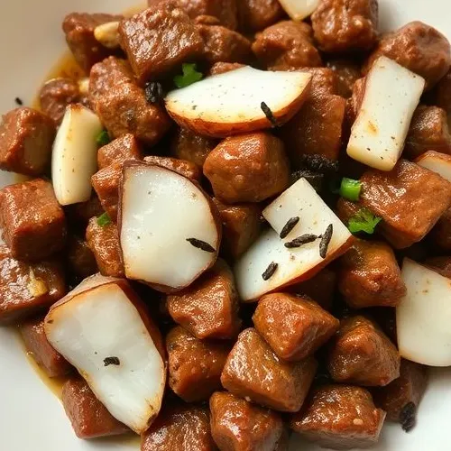 Beef Pepper Coconut Fry