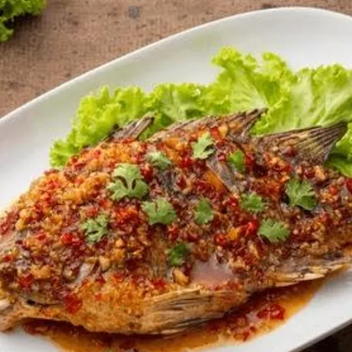 Fried Fish Hot N Sweet Sauce