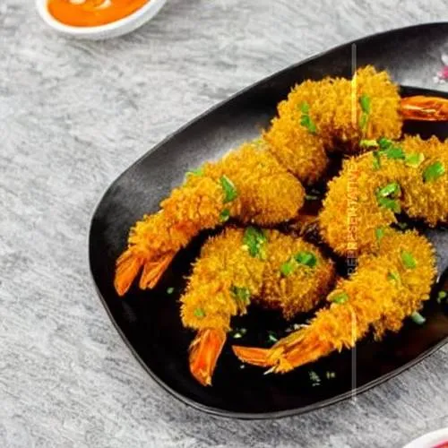 Golden Fried Prawns