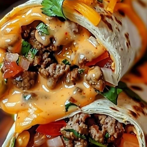 Beef full meat cheese shavarma 