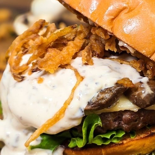 Beef shawarma burger 