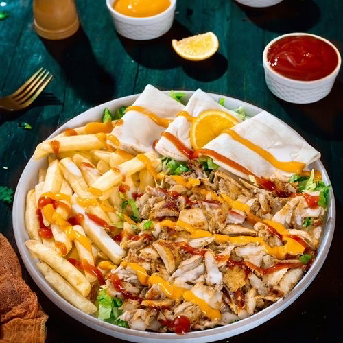 Chicken plate shavarma 