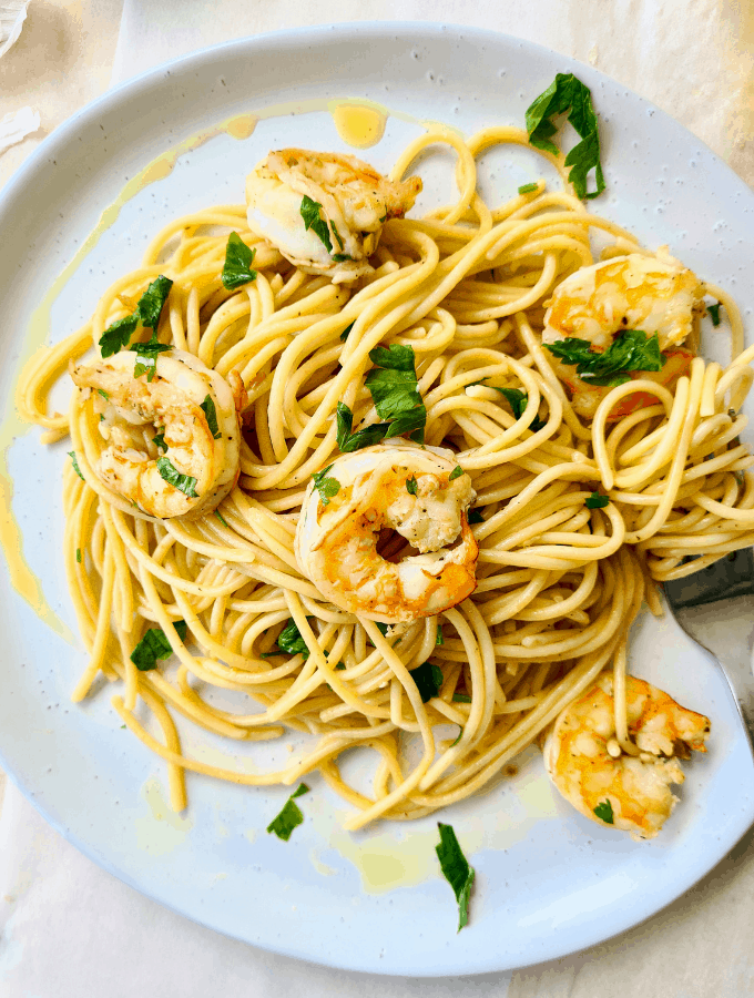 PRAWNS PASTA