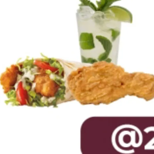 1 PC Fried Chicken Wrap Mojito
