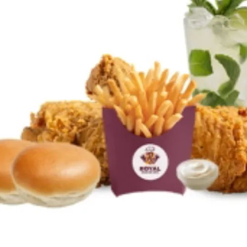 2 PC Fried Chicken 1 Bun 1 Dip 1 Mojito