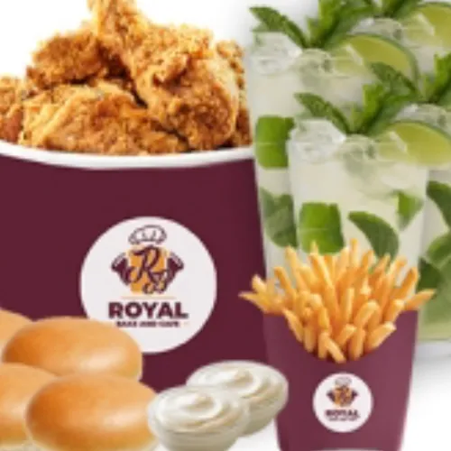 8PC Fried Chicken Fries Bun Dip Juice
