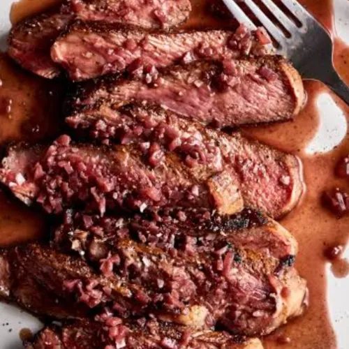 Tenderloin Chicken Steak in Red Wine Sauce