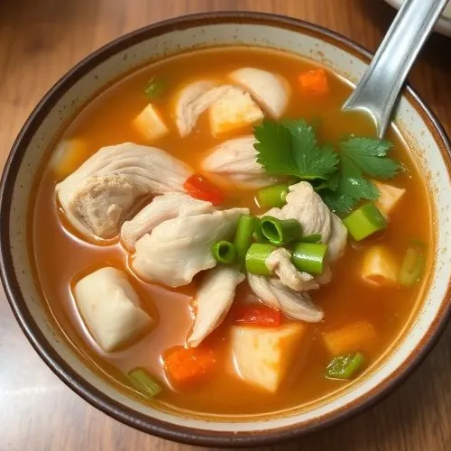 Hot and sour Chicken/Veg