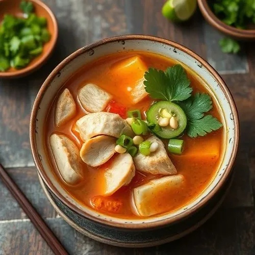 MANCHOW CHICKEN/VEG SOUP