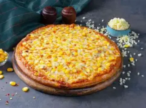 Corn cheese pizza