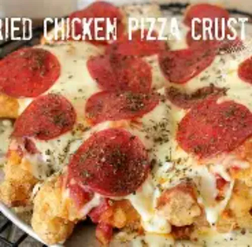 Fried Chicken pizza