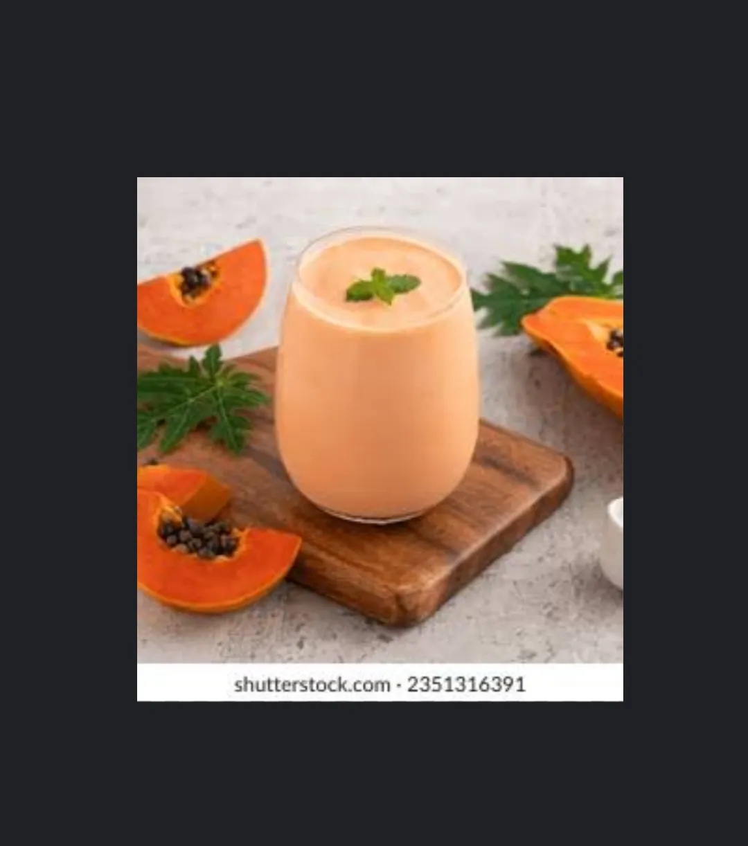 Pappaya milky blend