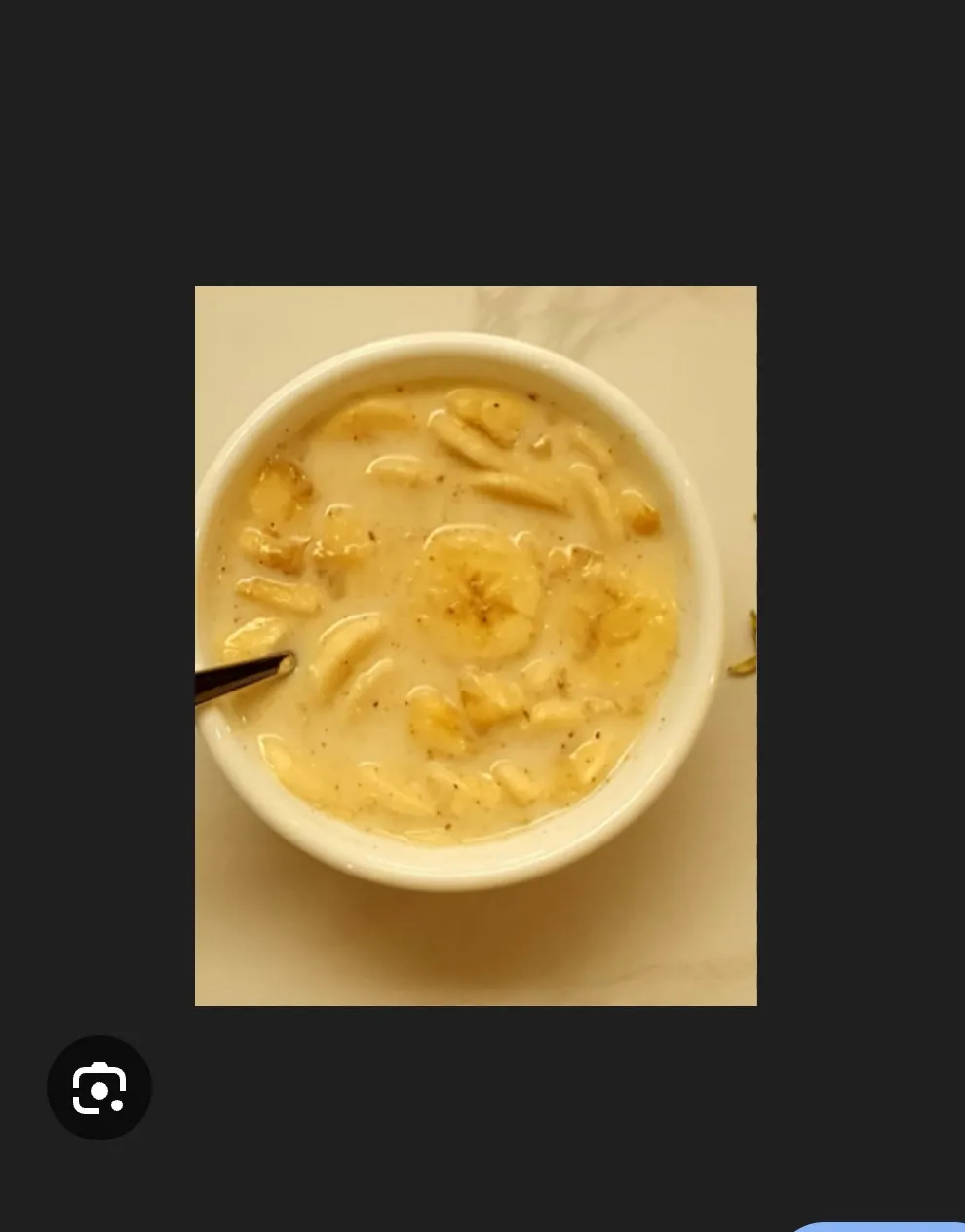 Stuffed rost banan with ragi millet cream