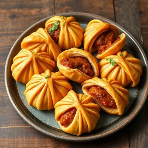 Beef Peri Peri Momos (10 Pcs)