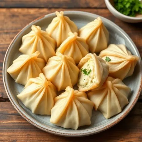 Veg Cream Momos (10 Pcs)
