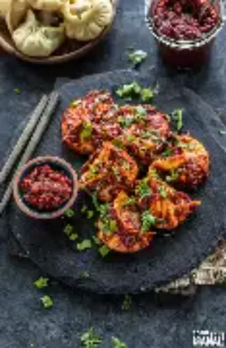Veg Schezwan Momos (5 Pcs)