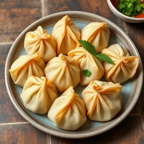 Veg Tomrich Momos (10 Pcs)