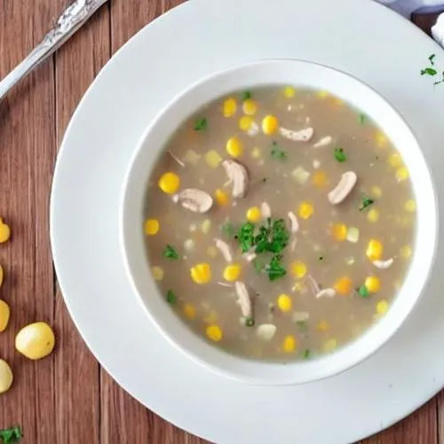 Sweet Corn Mushroom Soup