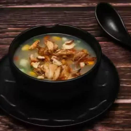 Sweet corn veg soup