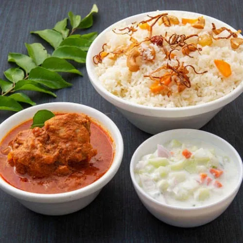 Ghee Rice with Chicken