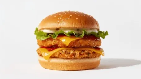 chicken double cheese burger