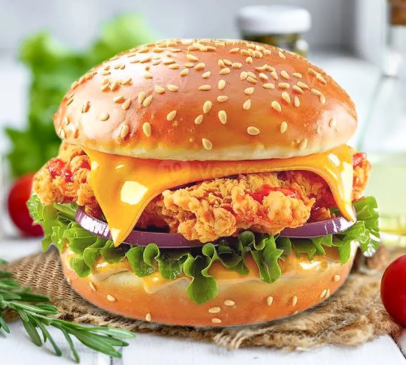 chicken zinger burger