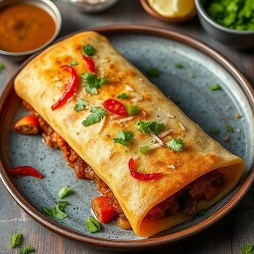 Beef Chilli Dosa