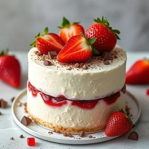 Milkcake with Choco Strawberry
