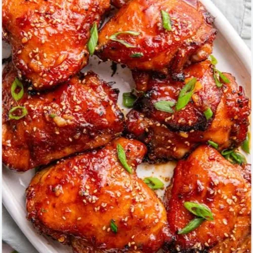 Honey glass chicken