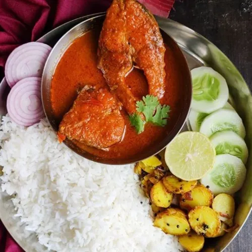 Rice with Fish Curry