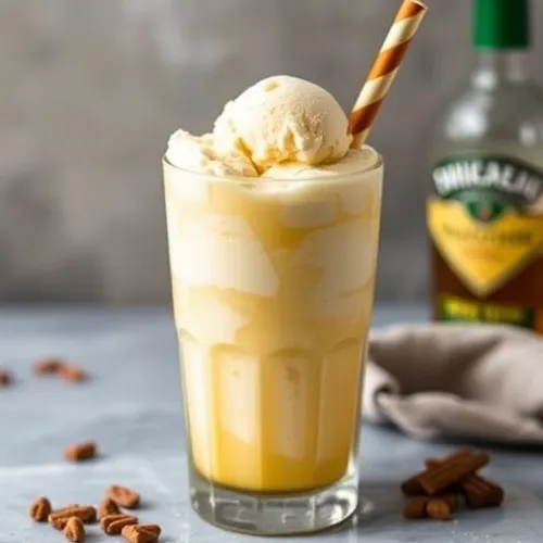 Butter Scotch Ice Cream Shake with Scoop