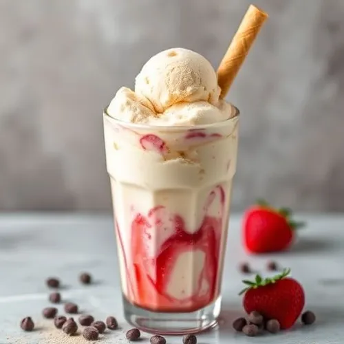 Spanish Deligt Ice Cream Shake with Scoop