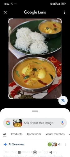 Idiyappam +Egg Curry