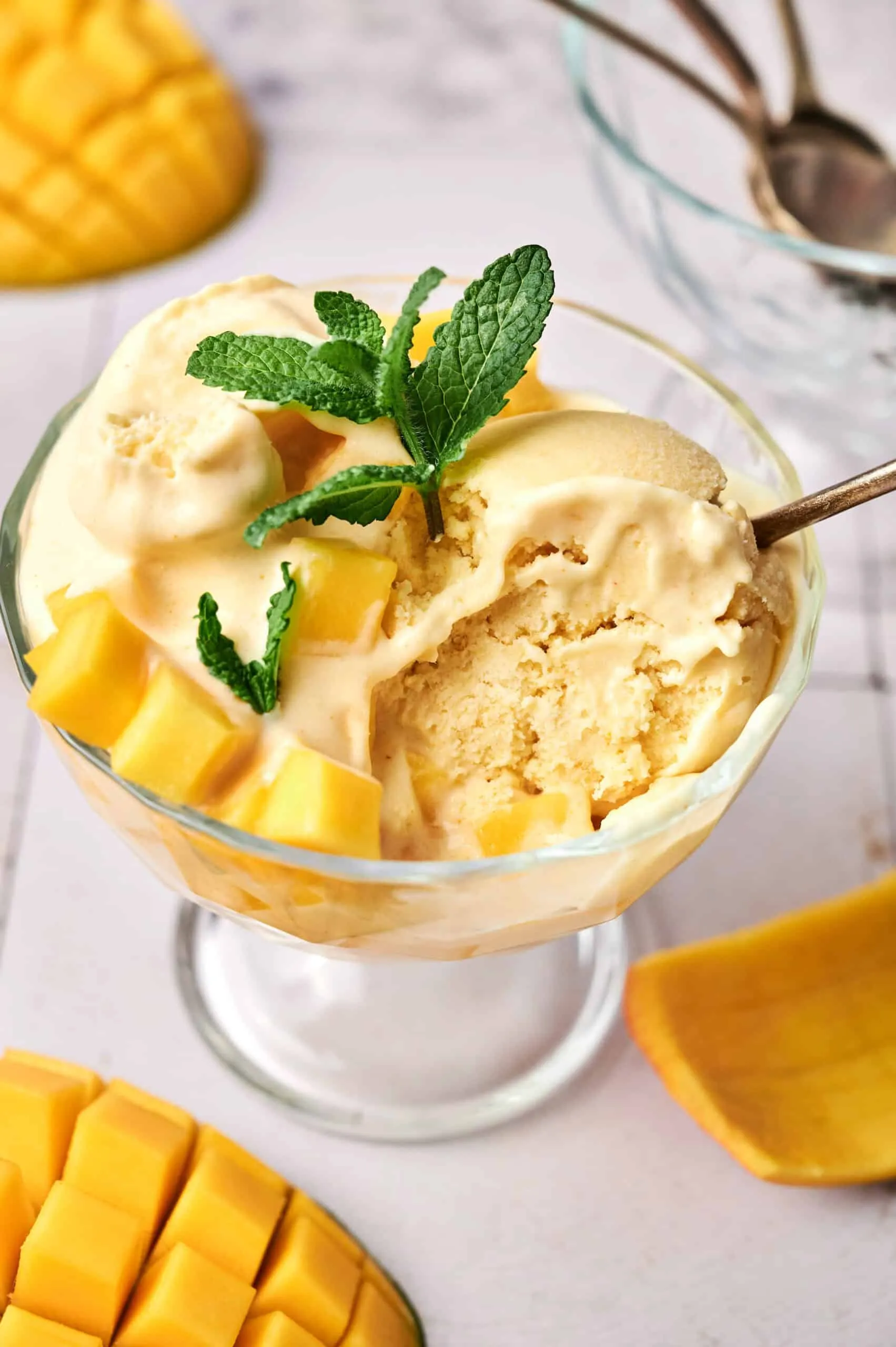Mango Ice Cream Scoop