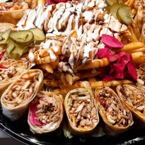 Shawarma Saj Plate (صحن شاورما صاج)