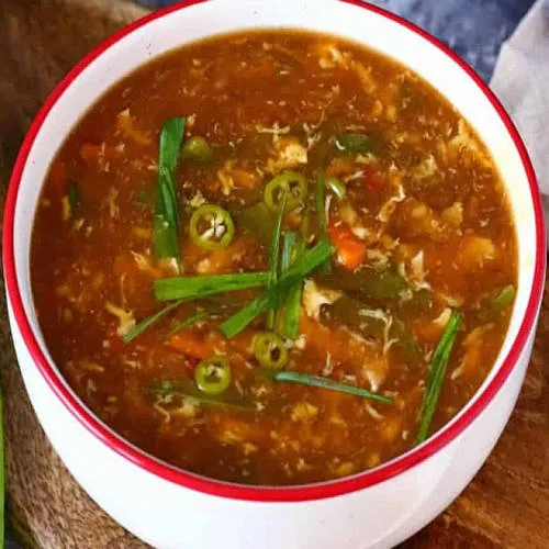 HOT N SOUR CHICKEN SOUP
