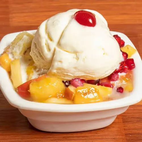 FRUIT SALAD WITH ICECREAM