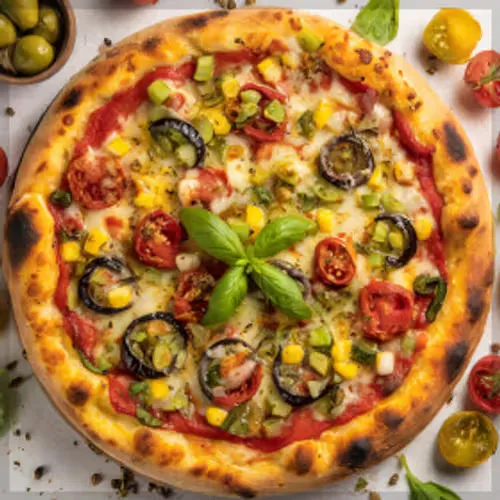 Mozzarella with Mushroom Pizza
