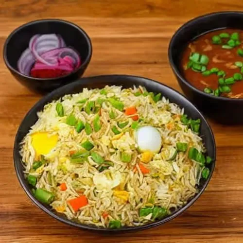 Schezwan Egg Fried Rice